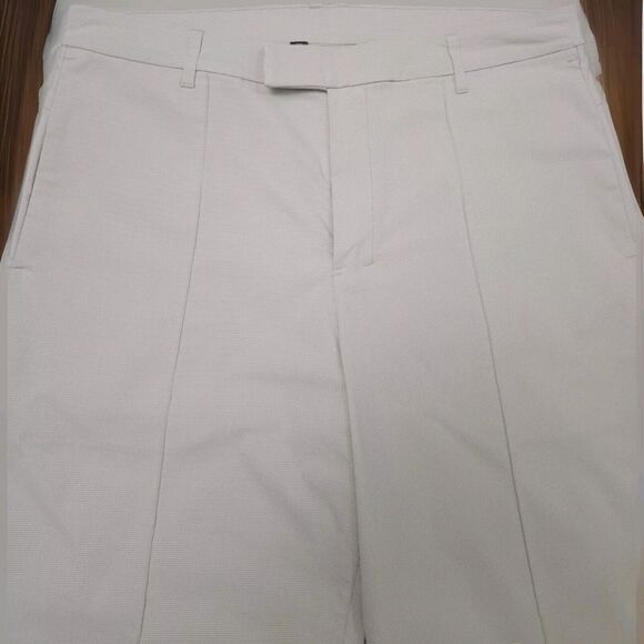 Lululemon lab Stretch Woven Trouser Wool Blend Pant Natural Ivory Size 36 - Picture 7 of 15